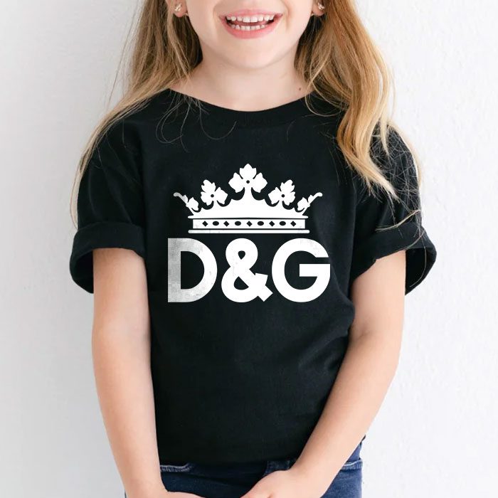 Dolce-Gabbana-King-Logo-Luxury-Kid-Tee-Unisex-T-Shirt-TTB1849-3