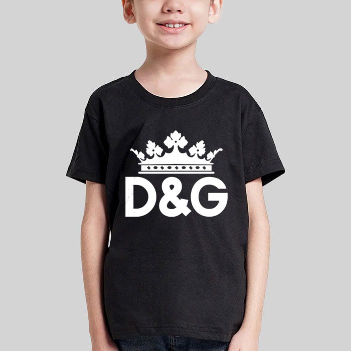 Dolce-Gabbana-King-Logo-Luxury-Kid-Tee-Unisex-T-Shirt-TTB1849-4