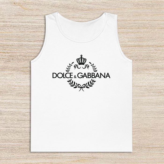 Dolce-Gabbana-King-Logo-Luxury-Unisex-Tank-Top-TTTB0963 Dolce & Gabbana King Logo Luxury Unisex Tank Top TTTB0963