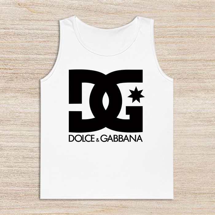 Dolce-Gabbana-Logo-Luxury-Unisex-Tank-Top-TTTB0971 Dolce & Gabbana Logo Luxury Unisex Tank Top TTTB0971