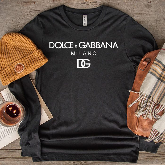 Dolce-Gabbana-Milano-Logo-Luxury-Kid-Tee-Unisex-Longsleeve-ShirtLTB0828-1