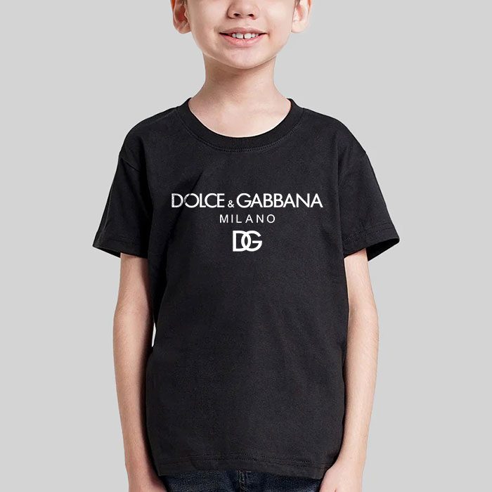 Dolce-Gabbana-Milano-Logo-Luxury-Kid-Tee-Unisex-T-Shirt-TTB1854-4