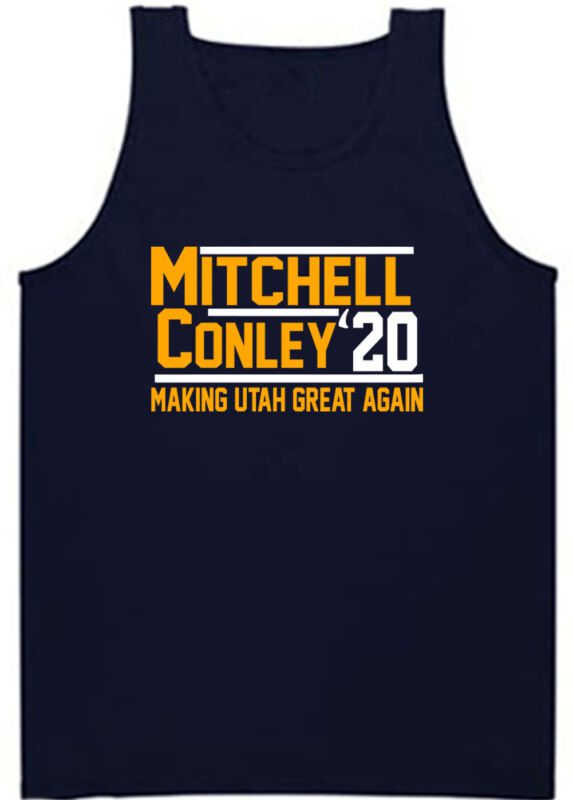Donovan-Mitchell-Mike-Conley-Jr-Utah-Jazz-2020-Unisex-Tank-Top Donovan Mitchell Mike Conley Jr Utah Jazz 2020 Unisex Tank Top