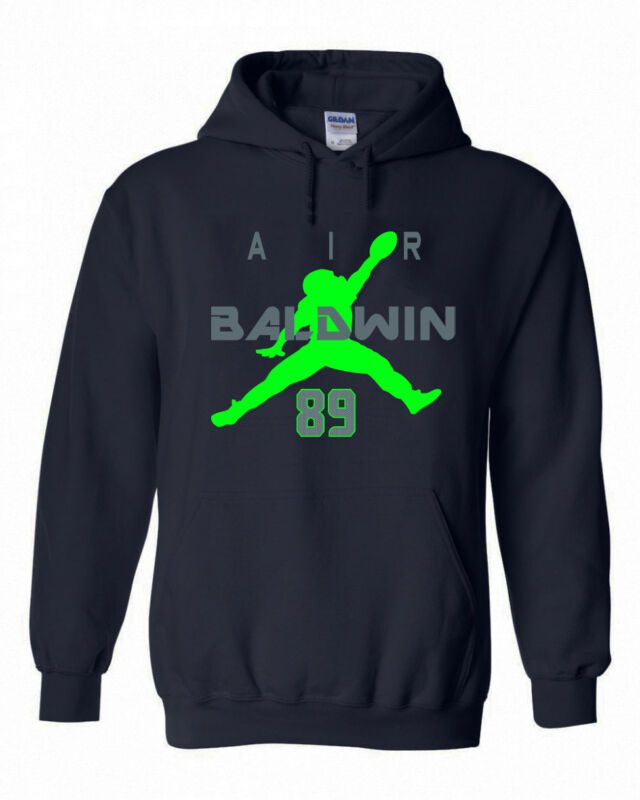 Doug-Baldwin-Seattle-Seahawks-Air-Baldwin-Hooded-Sweatshirt-Hoodie Doug Baldwin Seattle Seahawks "Air Baldwin" Hooded Sweatshirt Hoodie