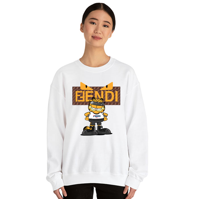 Fendi-Roma-Diabolic-Eyes-Garfield-Crewneck-Sweatshirt-CSTB0266-1