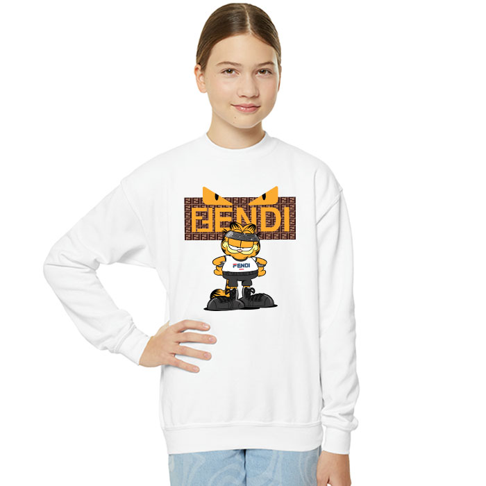 Fendi-Roma-Diabolic-Eyes-Garfield-Crewneck-Sweatshirt-CSTB0266-4