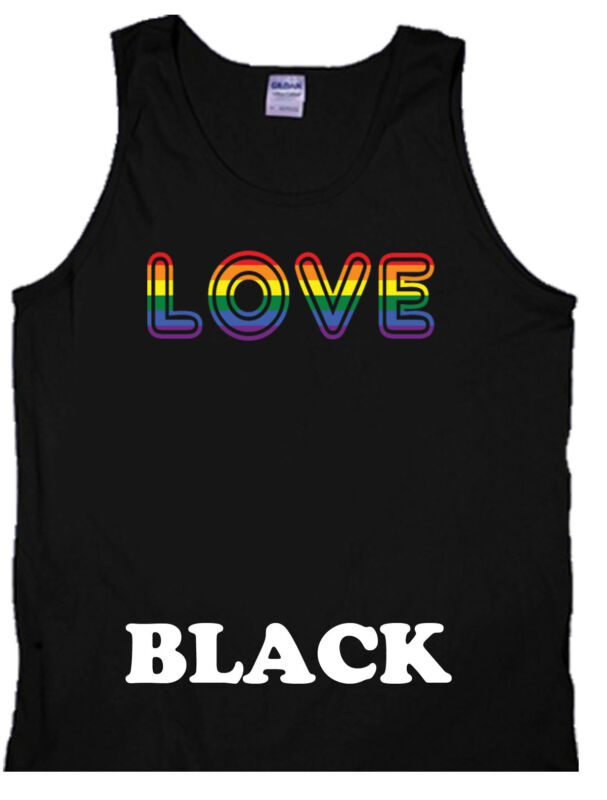Gay-Marriage-Gay-Pride-Love-Gay-Rights-Gay-Flag-Unisex-Tank-Top-New Gay Marriage Gay Pride "Love" Gay Rights Gay Flag Unisex Tank Top New