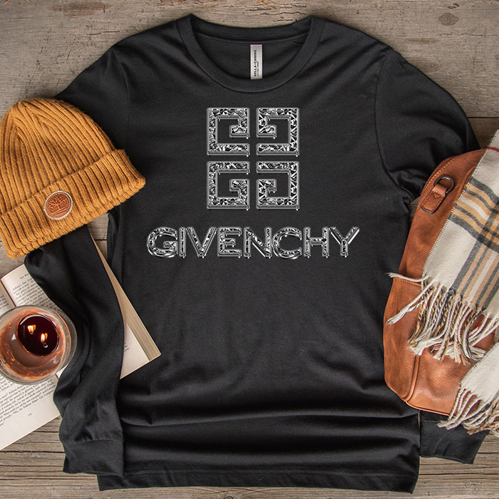 Givenchy-Diamond-Logo-Luxury-Kid-Tee-Unisex-Longsleeve-Shirt-LTB0619-1