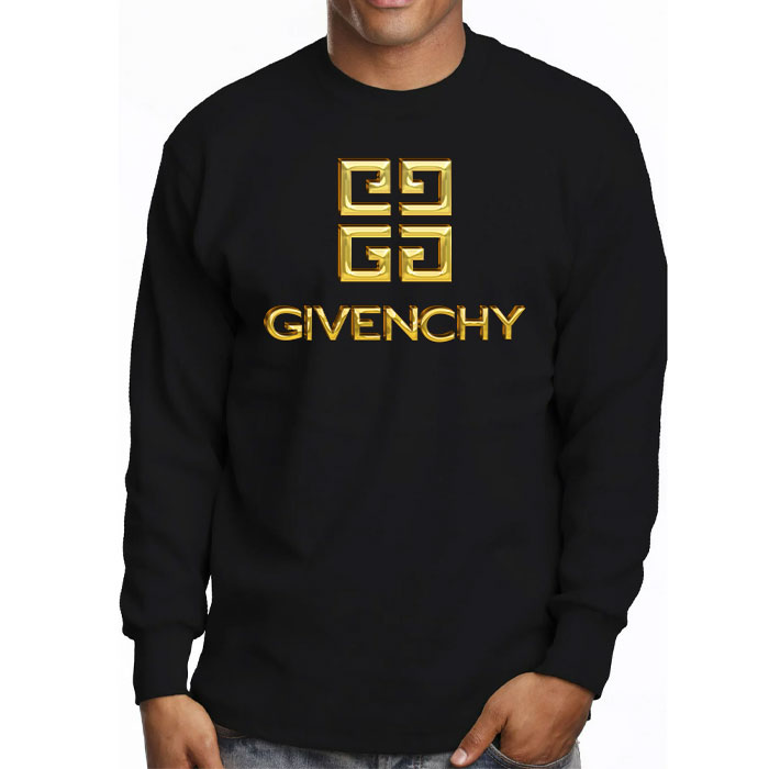 Givenchy-Gold-Logo-Luxury-Kid-Tee-Unisex-Longsleeve-Shirt-LTB0618-3