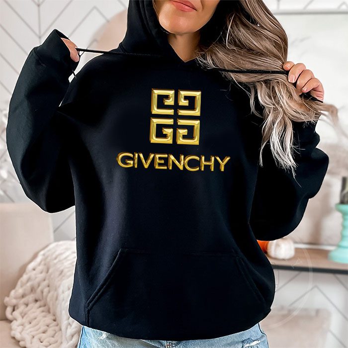 Givenchy-Gold-Logo-Luxury-Unisex-Pullover-Hoodie-HTB2731-1