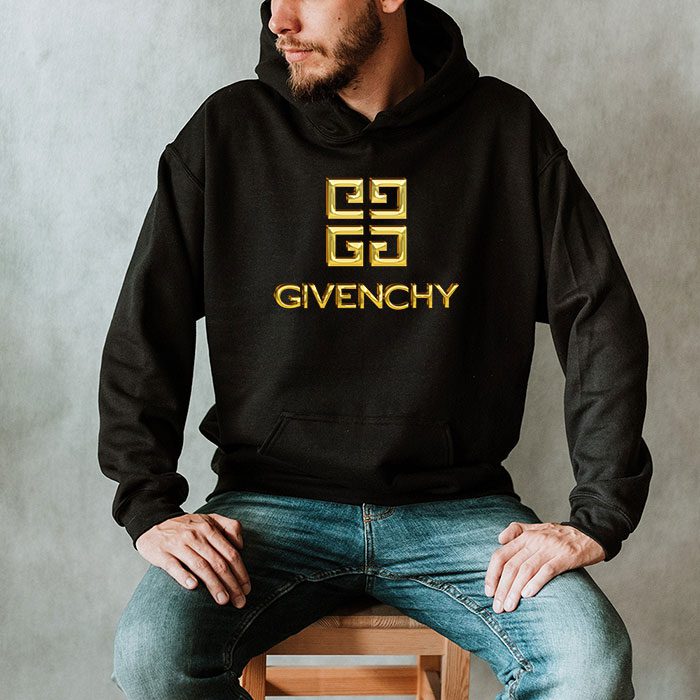 Givenchy-Gold-Logo-Luxury-Unisex-Pullover-Hoodie-HTB2731-2