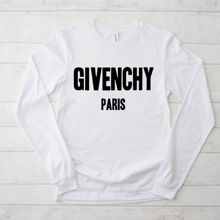 Givenchy-Logo-Luxury-Kid-Tee-Unisex-Longsleeve-Shirt-LTB0610 Givenchy Logo Luxury Kid Tee Unisex Longsleeve Shirt LTB0610