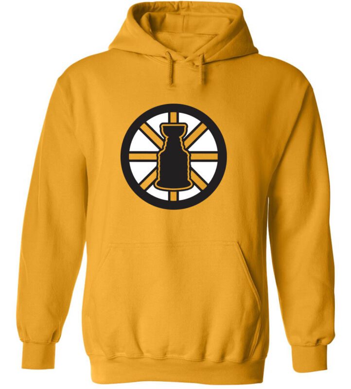 Gold-Boston-Bruins-Stanley-Cup-David-Pastrnak-Logo-Hoodie-Hooded-Sweatshirt Gold Boston Bruins Stanley Cup David Pastrnak "Logo" Hoodie Hooded Sweatshirt