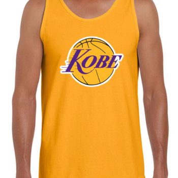 Gold Kobe Bryant The Black Mamba Logo Los Angeles Lakers Unisex Tank Top