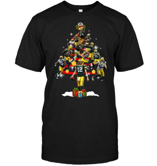 Green-Bay-Packers-Players-Christmas-Tree-Unisex-T-Shirt-Kid-T-Shirt-LTS3760 Green Bay Packers Players Christmas Tree Unisex T-Shirt Kid T-Shirt LTS3760