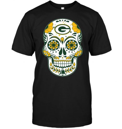 Green-Bay-Packers-Sugar-Skull-Unisex-T-Shirt-Kid-T-Shirt-LTS3763 Green Bay Packers Sugar Skull Unisex T-Shirt Kid T-Shirt LTS3763