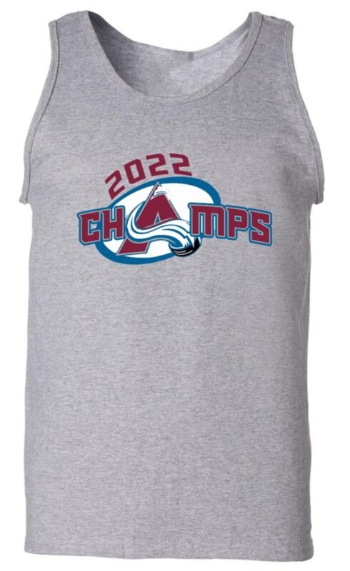 Grey-Colorado-Avalanche-Stanley-Cup-Champions-Champs-Unisex-Tank-Top Grey Colorado Avalanche Stanley Cup Champions Champs Unisex Tank Top