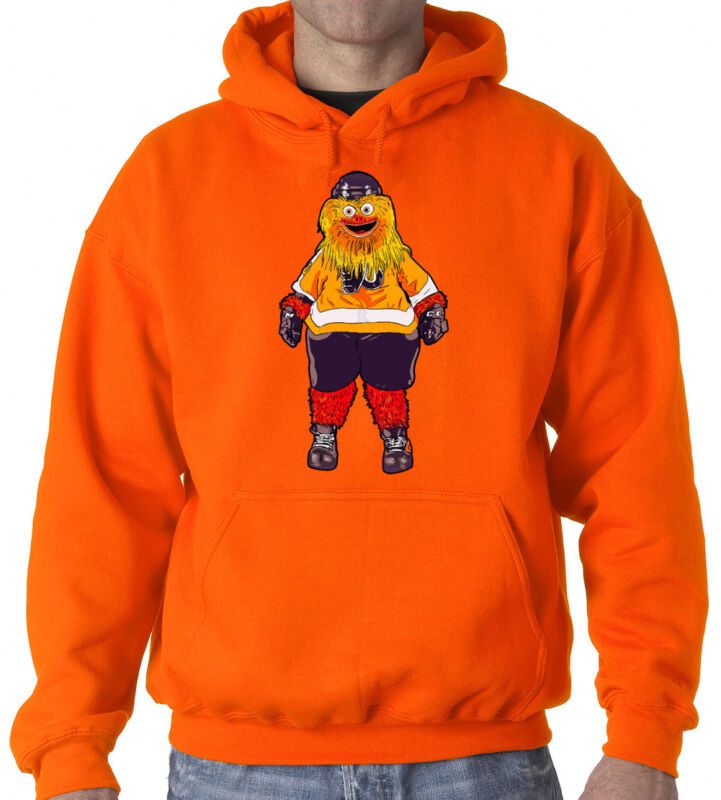 Gritty-Philadelphia-Flyers-Mascot-Claude-Giroux-Jakub-Voracek-Hooded-Sweatshirt-Unisex-Hoodie Gritty Philadelphia Flyers Mascot Claude Giroux Jakub Voracek Hooded Sweatshirt Unisex Hoodie