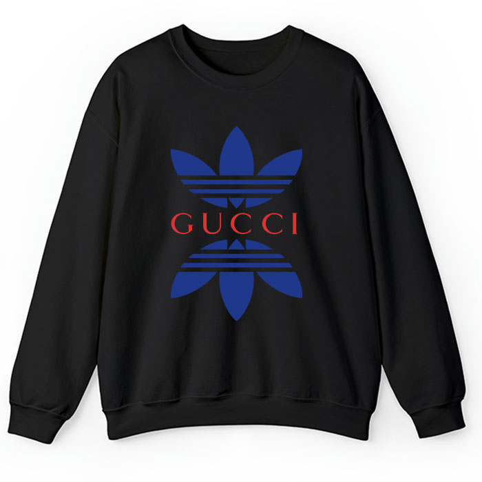 Gucci-Adidas-Logo-Crewneck-Sweatshirt-CSTB0338 Gucci Adidas Logo Crewneck Sweatshirt CSTB0338