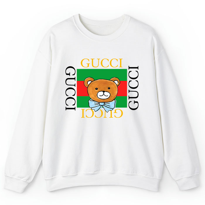 Gucci-Kai-Teddy-Bear-Crewneck-Sweatshirt-CSTB0423 Gucci Kai Teddy Bear Crewneck Sweatshirt CSTB0423