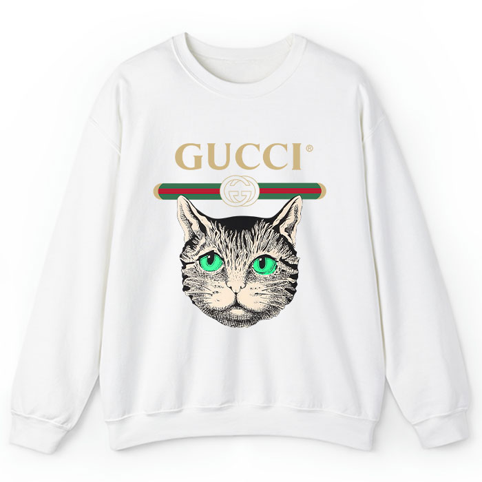 Gucci-Mystic-Cat-Embellished-Crewneck-Sweatshirt-CSTB0417 Gucci Mystic Cat Embellished Crewneck Sweatshirt CSTB0417