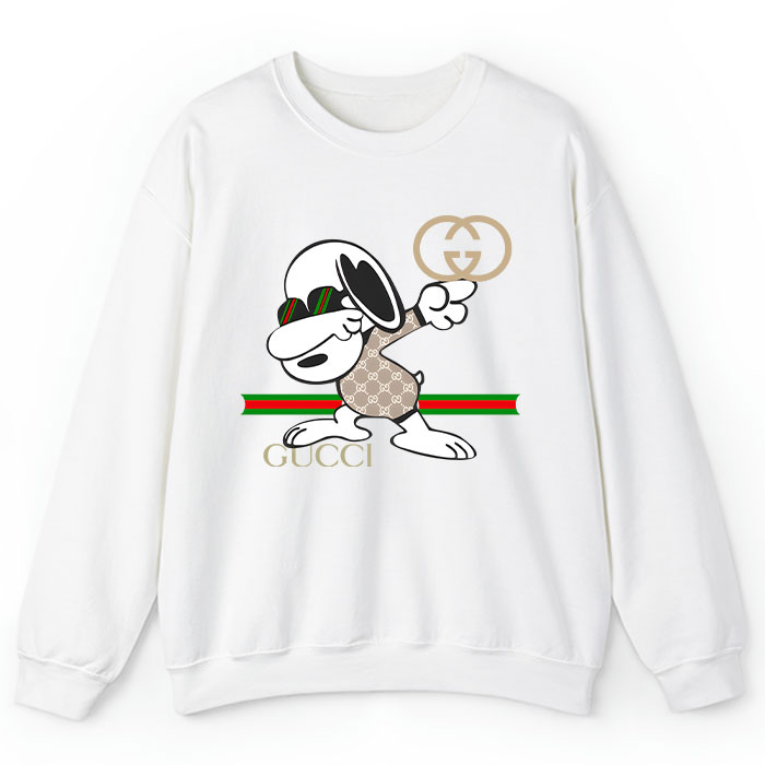 Gucci-Snoopy-Dabbing-Crewneck-Sweatshirt-CSTB0288 Gucci Snoopy Dabbing Crewneck Sweatshirt CSTB0288