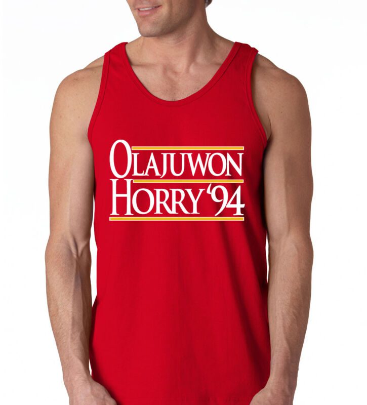 Hakeem-Olajuwon-Robert-Horry-Houston-Rockets-94-Unisex-Tank-Top Hakeem Olajuwon Robert Horry Houston Rockets "94" Unisex Tank Top