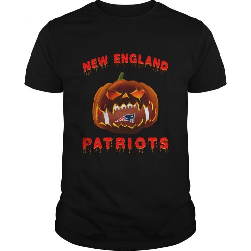 Halloween-Pumpkin-New-England-Patriots-Unisex-T-Shirt-Kid-T-Shirt-LTS4285 Halloween Pumpkin New England Patriots Unisex T-Shirt Kid T-Shirt LTS4285