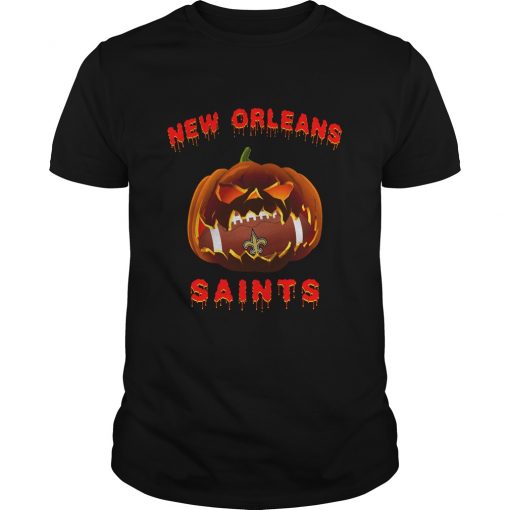 Halloween-Pumpkin-New-Orleans-Saints-Unisex-T-Shirt-Kid-T-Shirt-LTS4536 Halloween Pumpkin New Orleans Saints Unisex T-Shirt Kid T-Shirt LTS4536