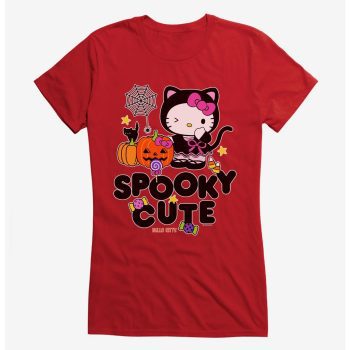 Hello Kitty Spooky Cute Girls T-Shirt Women Lady T-Shirt HTS4059