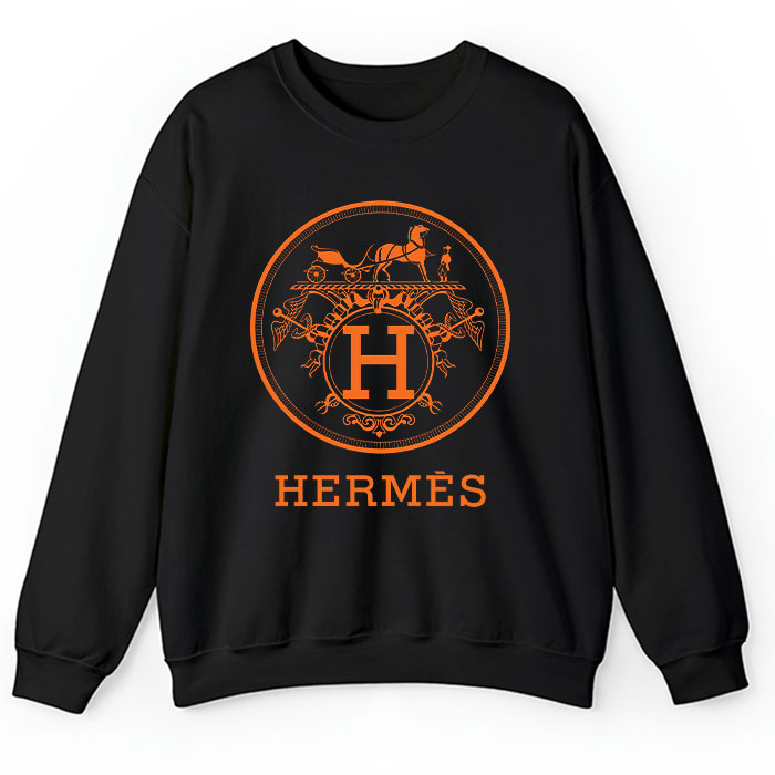 Hermes-Horse-Original-Logo-Crewneck-Sweatshirt-CSTB0477 Hermes Horse Original Logo Crewneck Sweatshirt CSTB0477