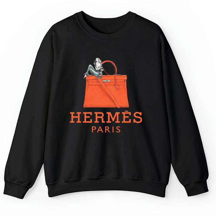 Hermes-Paris-Bags-Kelly-Crewneck-Sweatshirt-CSTB0496 Hermes Paris Bags Kelly Crewneck Sweatshirt CSTB0496