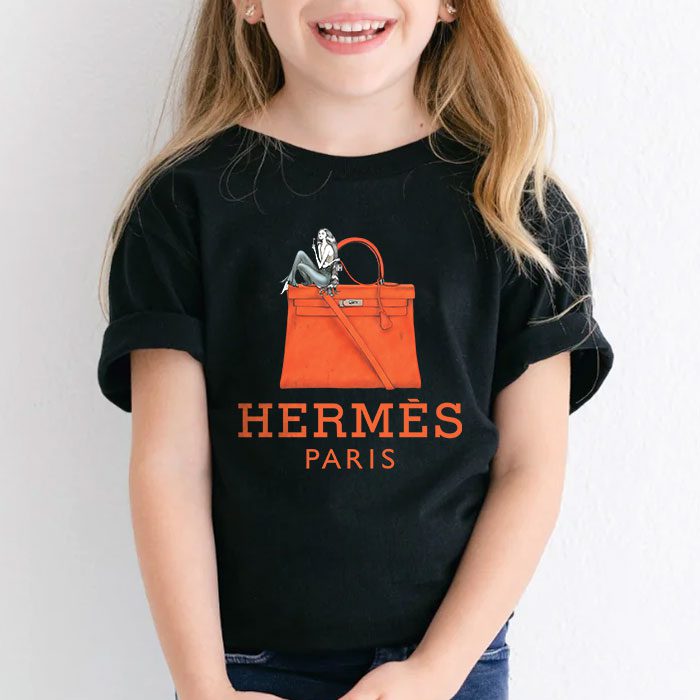 Hermes-Paris-Bags-Kelly-Unisex-T-Shirt-TTB1468-4
