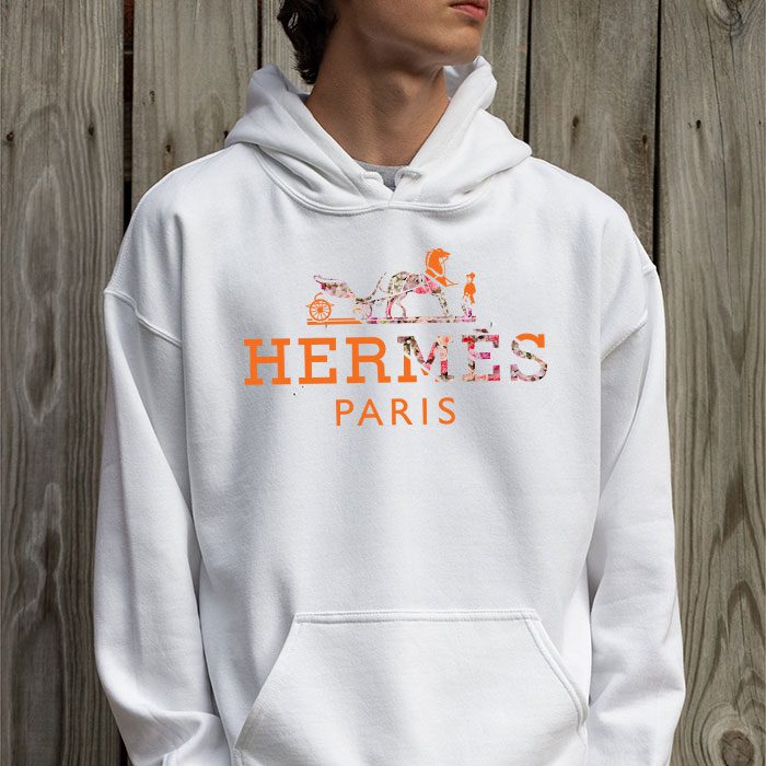 Hermes-Paris-Flower-Unisex-Pullover-Hoodie-HTB2685-3