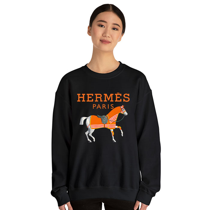 Hermes-Paris-Horse-Original-Logo-Crewneck-Sweatshirt-CSTB0476-4
