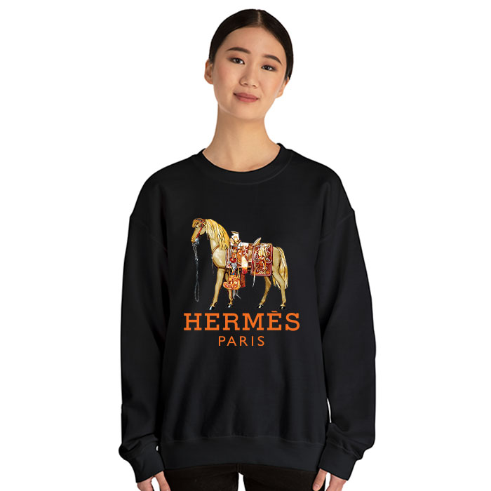 Hermes-Paris-Horse-Original-Logo-Crewneck-Sweatshirt-CSTB0488-4