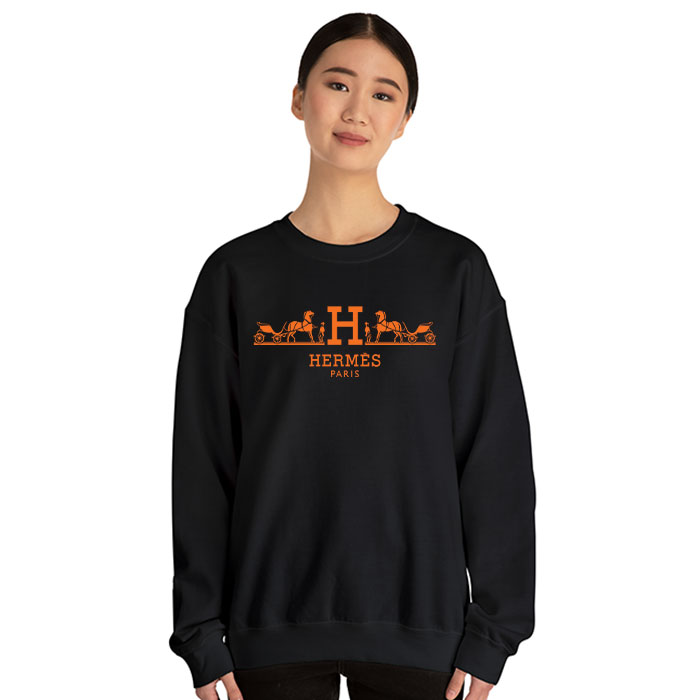 Hermes-Paris-Horse-Original-Logo-Crewneck-Sweatshirt-CSTB0498-4
