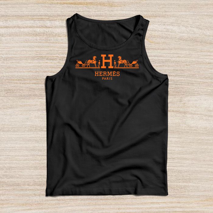 Hermes-Paris-Horse-Original-Logo-Unisex-Tank-Top-TTTB576 Hermes Paris Horse Original Logo Unisex Tank Top TTTB0717