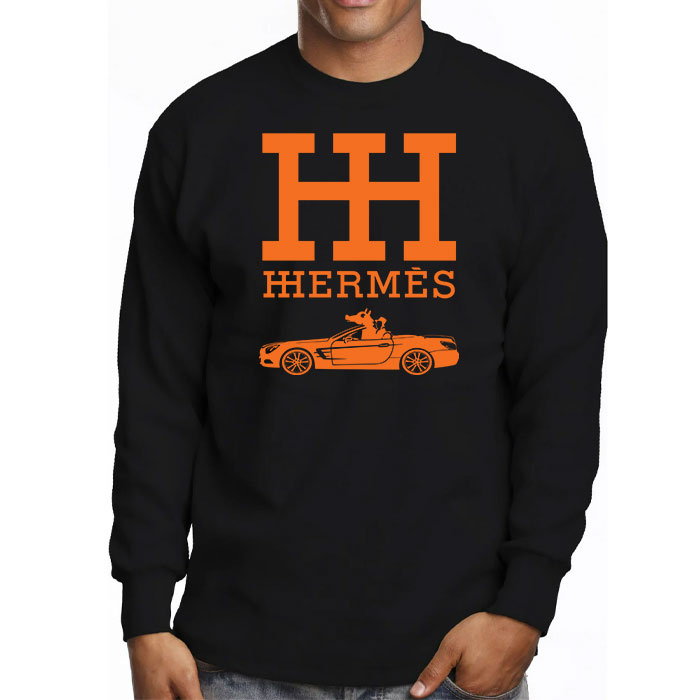 Hermes-Paris-Rolls-Royce-Kid-Tee-Unisex-Longsleeve-Shirt-LTB0570-3