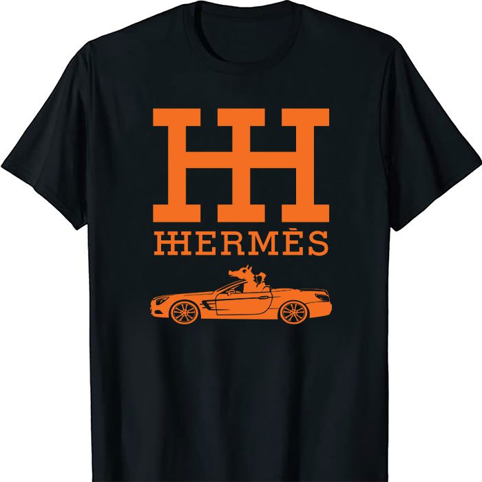 Hermes-Paris-Rolls-Royce-Unisex-T-Shirt-TTB1464 Hermes Paris Rolls Royce Unisex T-Shirt TTB1596