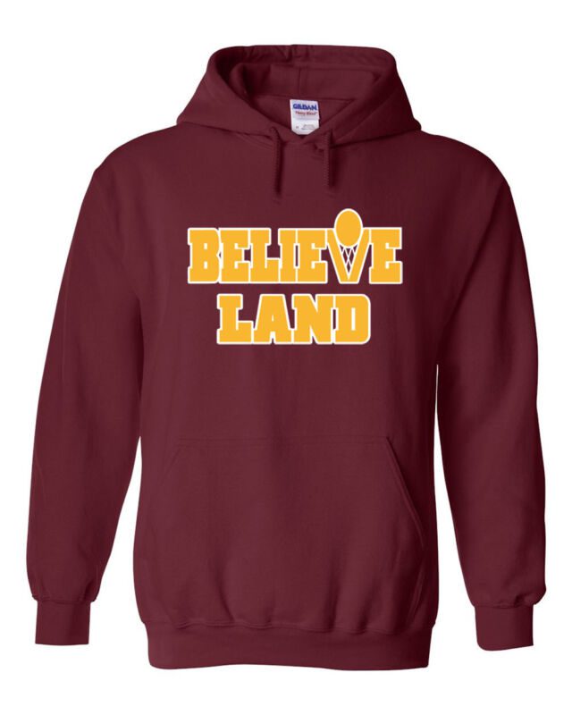 Hooded-Sweatshirt-Unisex-Hoodie-Believe-Land-Cleveland-Cavaliers Hooded Sweatshirt Unisex Hoodie Believe Land Cleveland Cavaliers