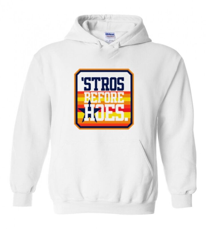 Houston-Astros-Stros-Before-Hoes-Hooded-Sweatshirt-Unisex-Hoodie Houston Astros "Stros Before Hoes" Hooded Sweatshirt Unisex Hoodie
