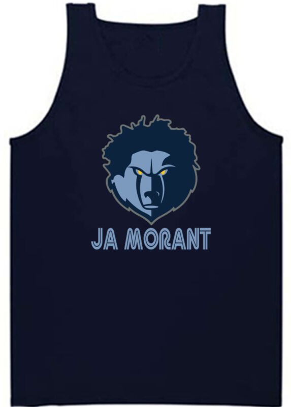 Ja-Morant-Memphis-Grizzlies-Hair-Logo-Unisex-Tank-Top Ja Morant Memphis Grizzlies "Hair Logo" Unisex Tank Top