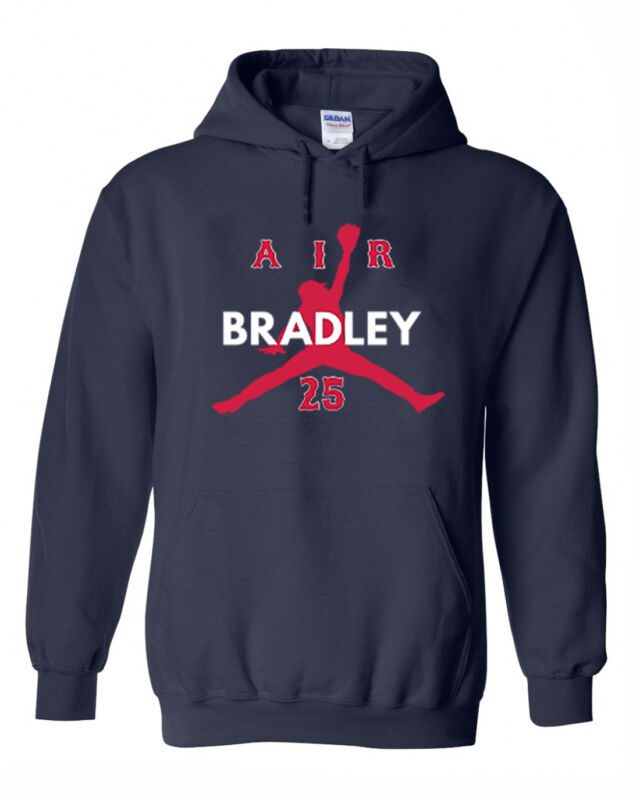 Jackie-Bradley-Boston-Red-Sox-Air-Bradley-Hooded-Sweatshirt-Hoodie Jackie Bradley Boston Red Sox "Air Bradley" Hooded Sweatshirt Hoodie