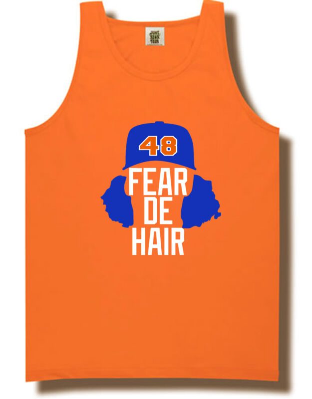 Jacob-Degrom-New-York-Mets-Fear-De-Hair-Unisex-Tank-Top Jacob Degrom New York Mets "Fear De Hair" Unisex Tank Top