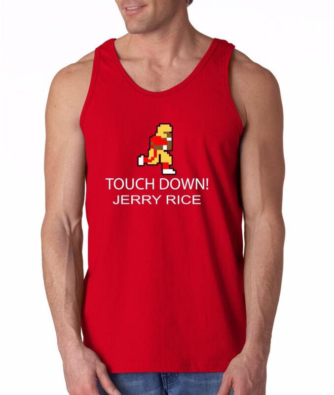 Jerry-Rice-Tecmo-Touchdown-Unisex-Tank-Top Jerry Rice "Tecmo Touchdown" Unisex Tank Top