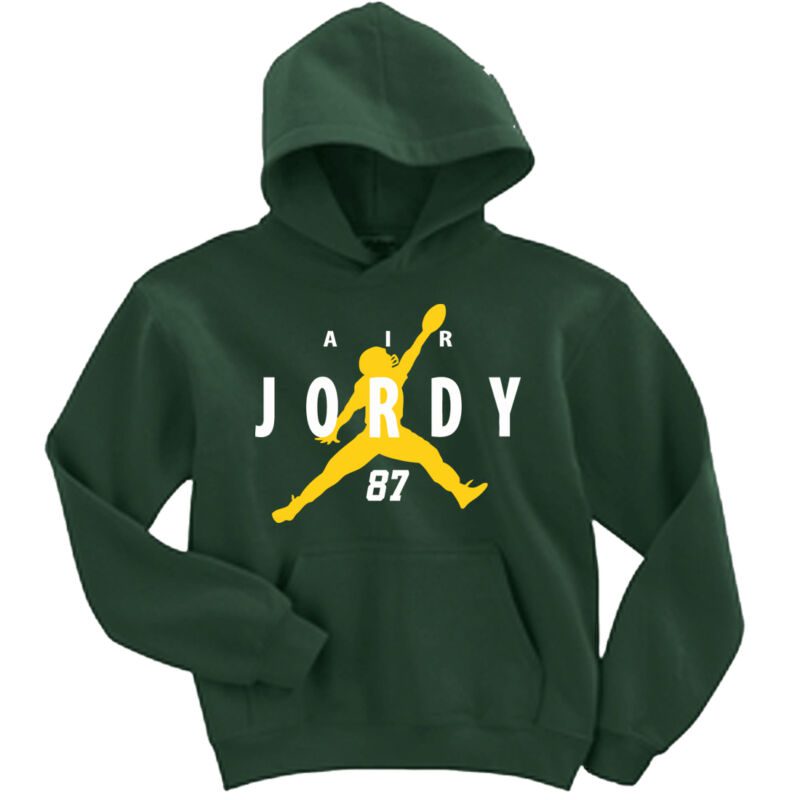 Jordy-Nelson-Green-Bay-Packers-Air-Jordy-Hooded-Sweatshirt-Unisex-Hoodie Jordy Nelson Green Bay Packers "Air Jordy" Hooded Sweatshirt Unisex Hoodie