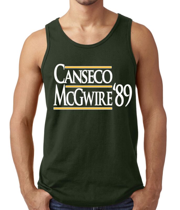 Jose-Canseco-Mark-Mcgwire-Oakland-Athletics-89-Unisex-Tank-Top Jose Canseco Mark Mcgwire Oakland Athletics "89" Unisex Tank Top