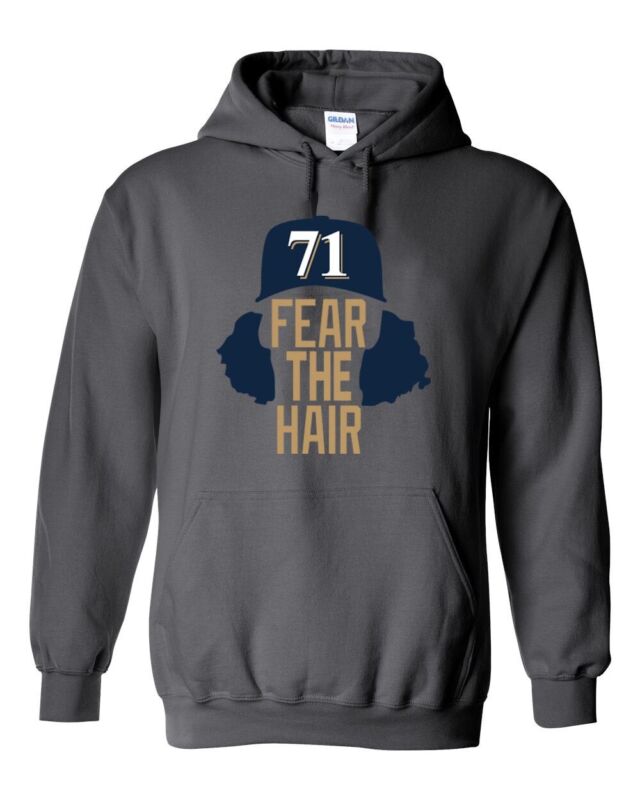 Josh-Hader-Milwaukee-Brewers-Fear-The-Hair-Hooded-Sweatshirt-Unisex-Hoodie Josh Hader Milwaukee Brewers "Fear The Hair" Hooded Sweatshirt Unisex Hoodie