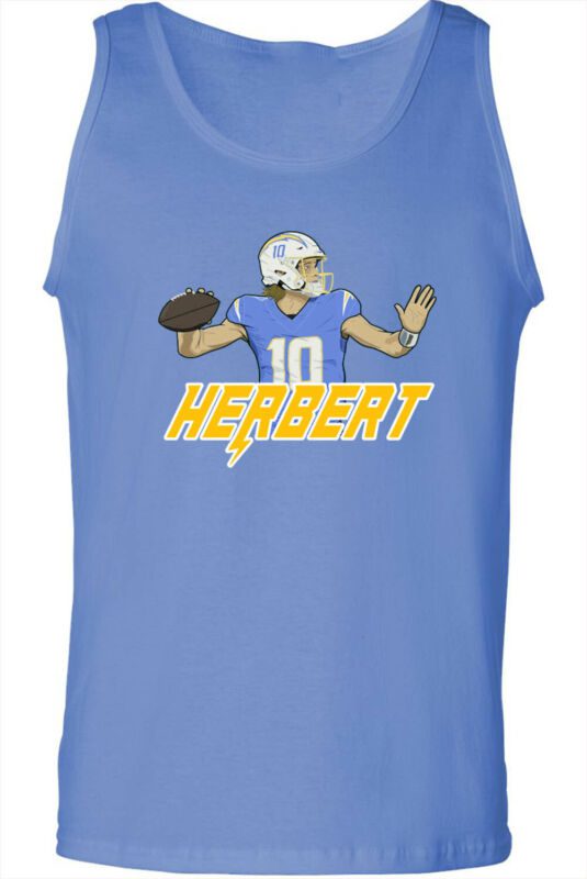 Justin-Herbert-Los-Angeles-Chargers-La-Pic-Unisex-Tank-Top Justin Herbert Los Angeles Chargers La Pic Unisex Tank Top